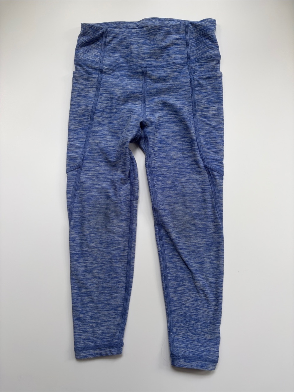 Hanna Andersson Heathered Blue Stretch Leggings